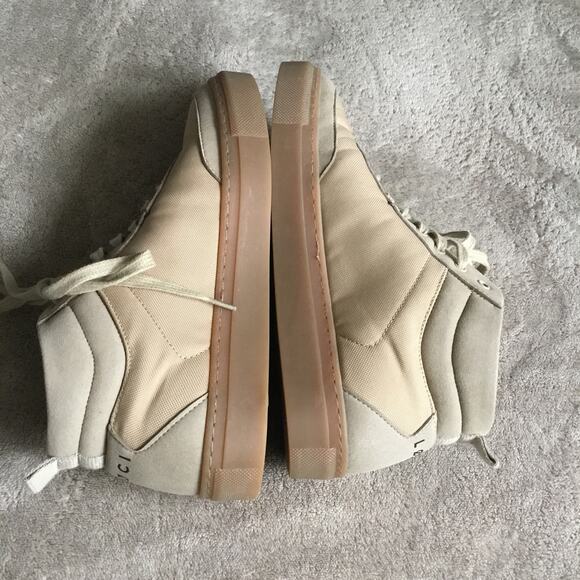 Loci Men's Ten Recycled Ocean Plastic Mid-top Sneakers In Sand/ Gum EU 39 US 7 - Picture 4 of 7